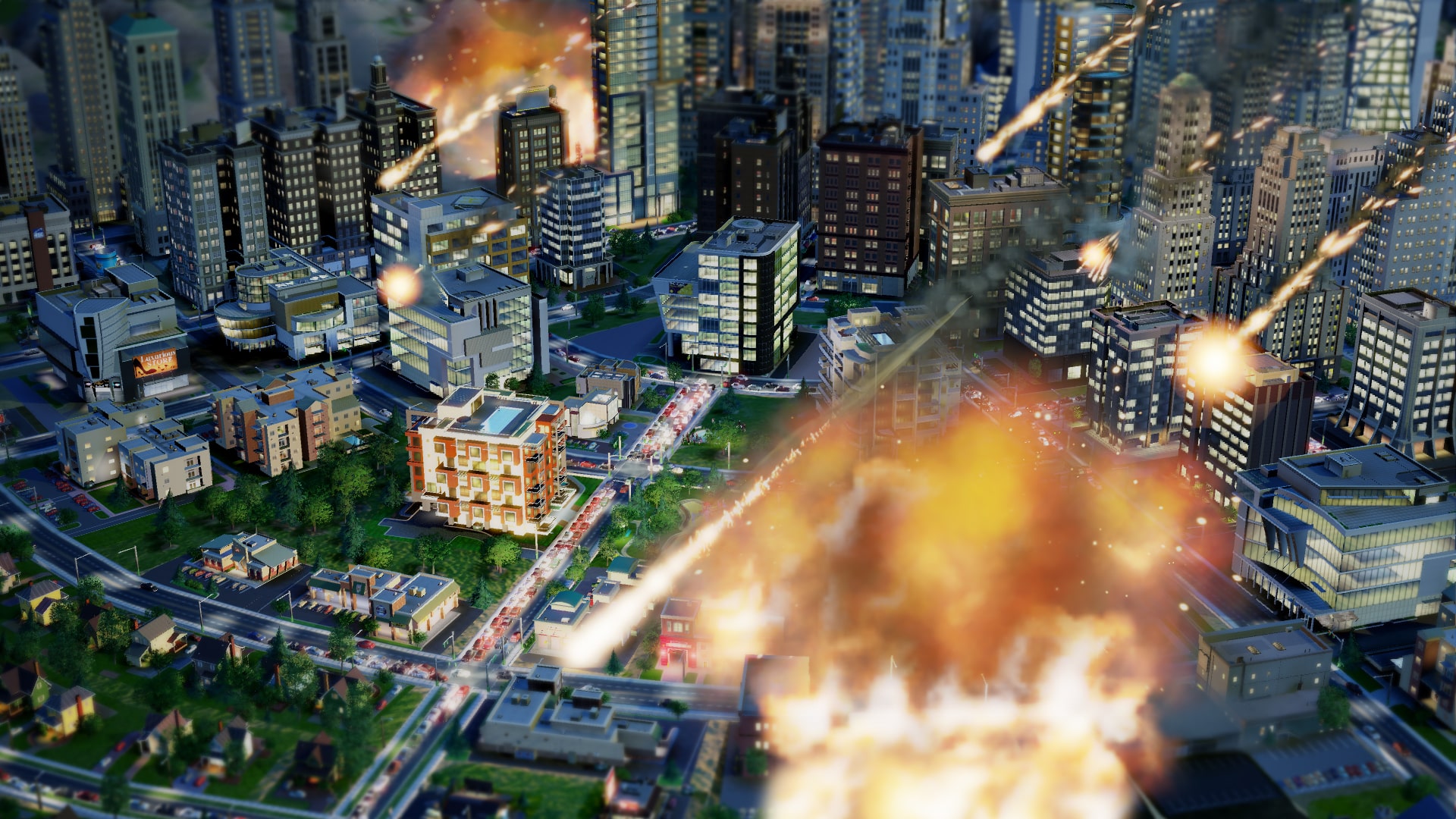 SimCity Disasters Meteor