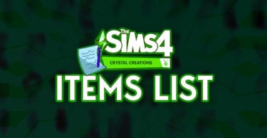 sims 4 crystal creations items list